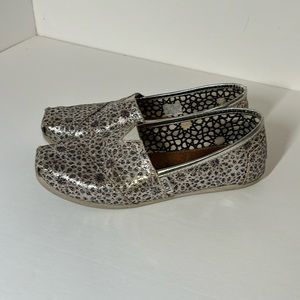 Silver sparkly Toms